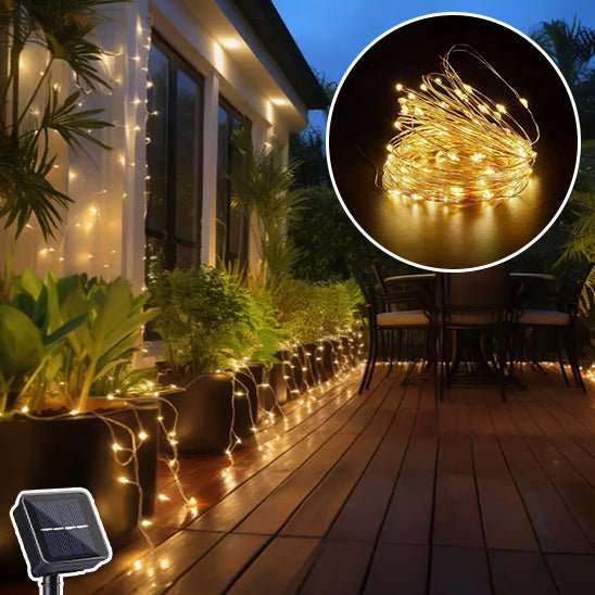 Guirlande lumineuse solaire - Festif Éclats - Jardin Frais