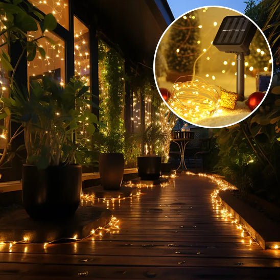 Guirlande lumineuse solaire - Festif Éclats - Jardin Frais