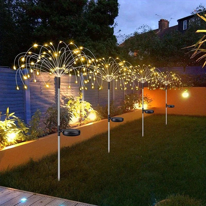 Lampes Solaires pour le Jardin - Feu d'artifice - Jardin Frais