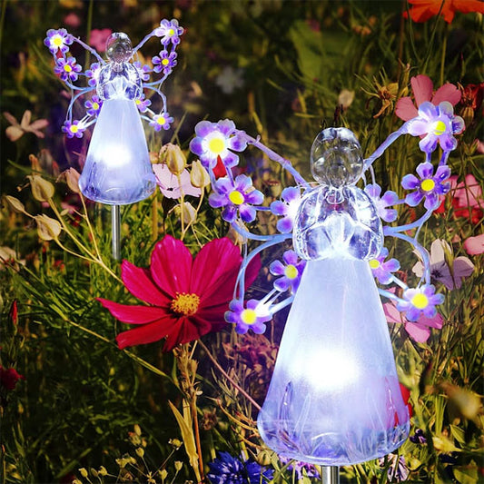 Decoration de jardin ange champ