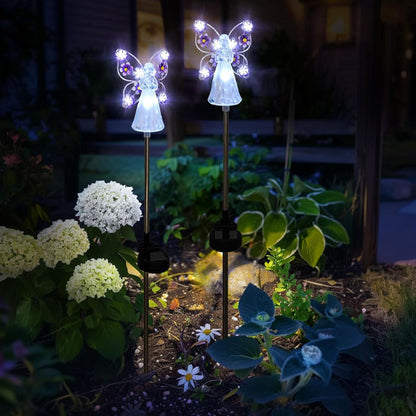 Decoration de jardin ange fleur