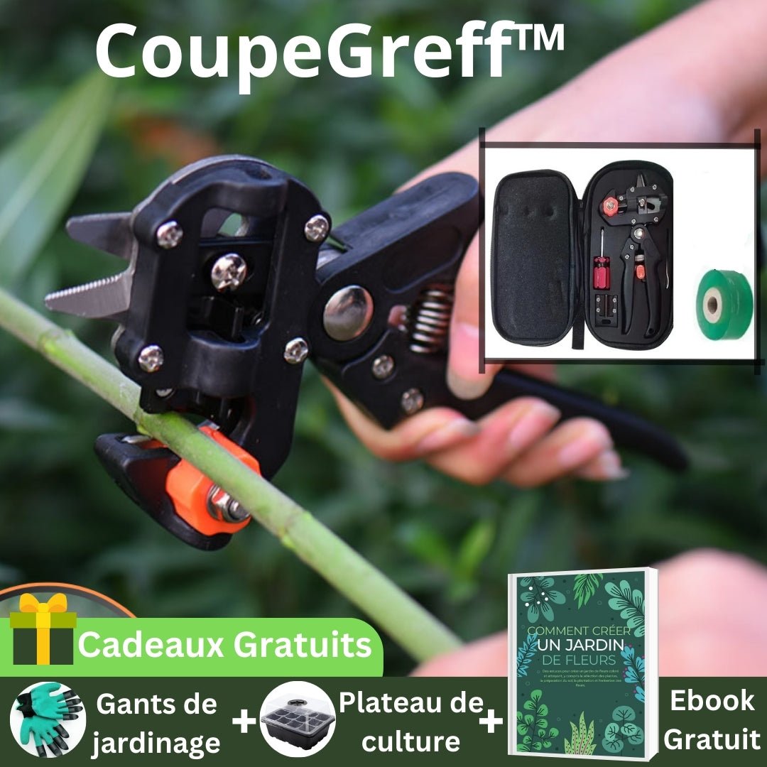 CoupeGreff™ - Kit sécateur de greffage - Jardin Frais