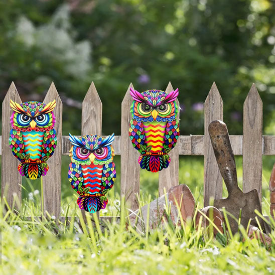 decoration de jardin hibou cour