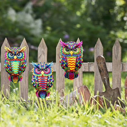 decoration de jardin hibou cour