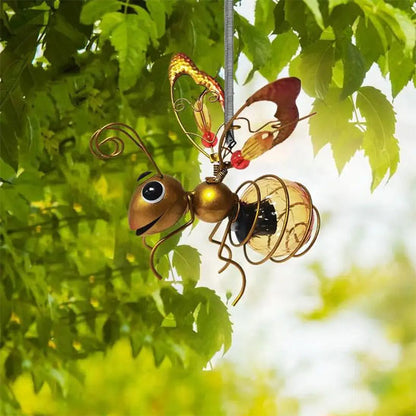 decoration jardin abeille jaune