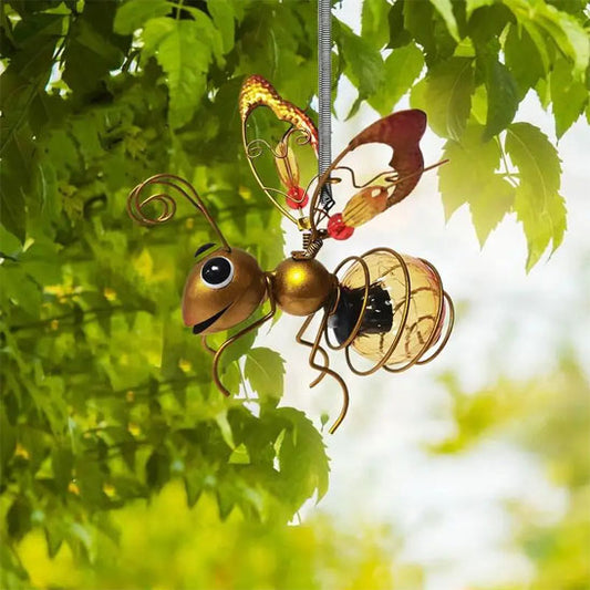 decoration jardin abeille jaune