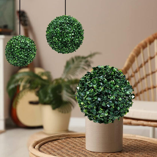 decoration jardin boule gazon maison