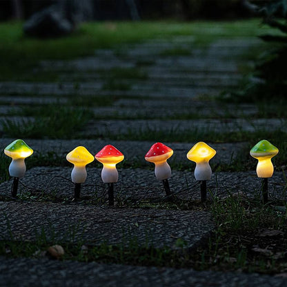 decoration jardin champignon terre