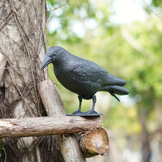 decoration jardin corbeau arbre