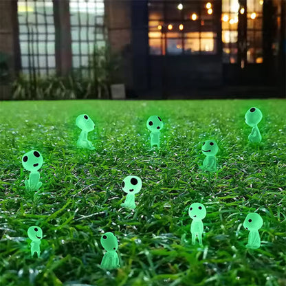 decoration jardin miniature verts