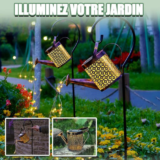 Guirlande Lumineuse Solaire - Arrosoir - Jardin Frais