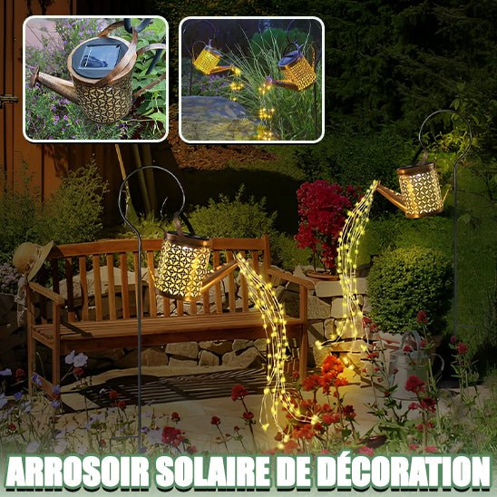 Guirlande Lumineuse Solaire - Arrosoir - Jardin Frais