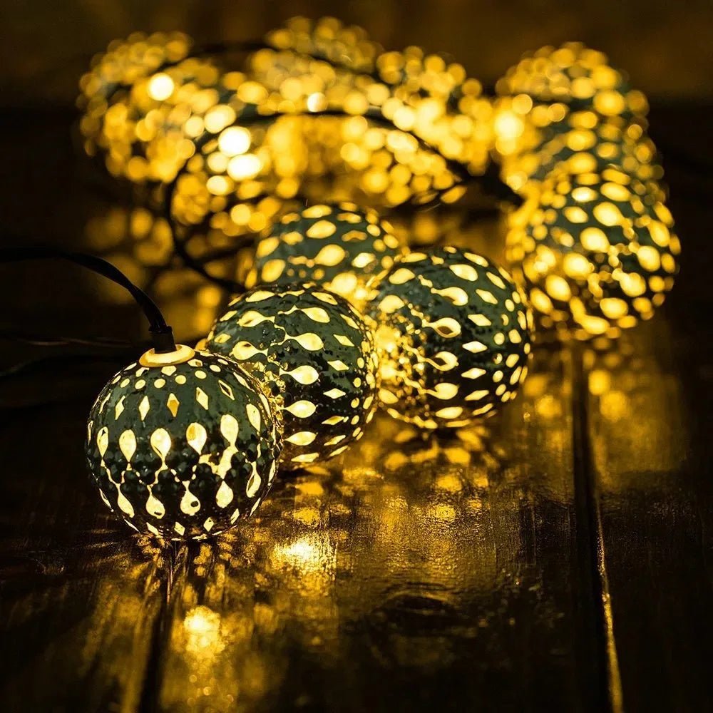 Guirlande Lumineuse Solaire - Boules Lumineuses - Jardin Frais