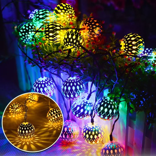 Guirlande Lumineuse Solaire - Boules Lumineuses - Jardin Frais