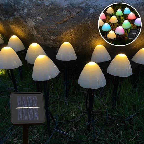 Guirlande Lumineuse Solaire Extérieur - Champignons Lumineux™ - Jardin Frais