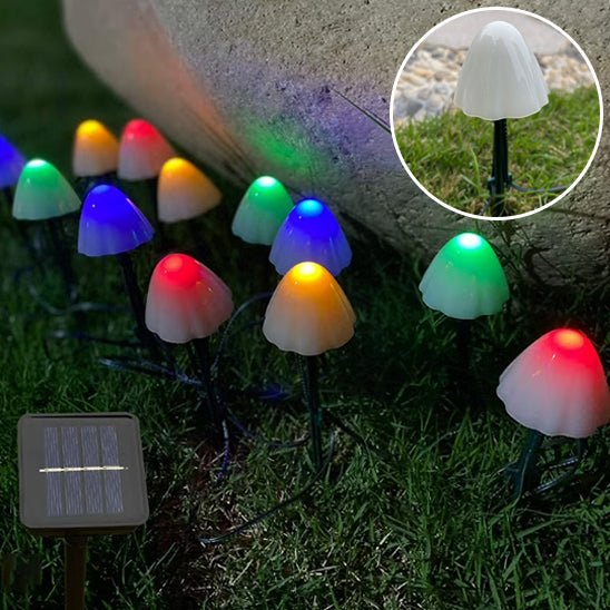 Guirlande Lumineuse Solaire Extérieur - Champignons Lumineux™ - Jardin Frais