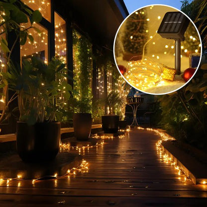 Guirlande lumineuse solaire - Festif Éclats - Jardin Frais