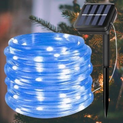 Guirlandes Lumineuses Solaires Extérieures - Tube Brillant - Jardin Frais