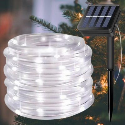 Guirlandes Lumineuses Solaires Extérieures - Tube Brillant - Jardin Frais