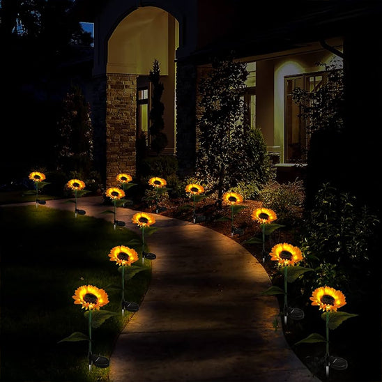 lampe solaire de jardin nuit