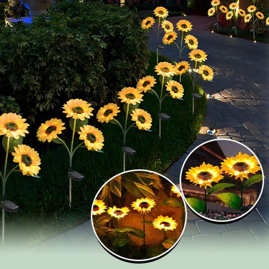 Lampe Solaire de Jardin - Tournesol - Jardin Frais