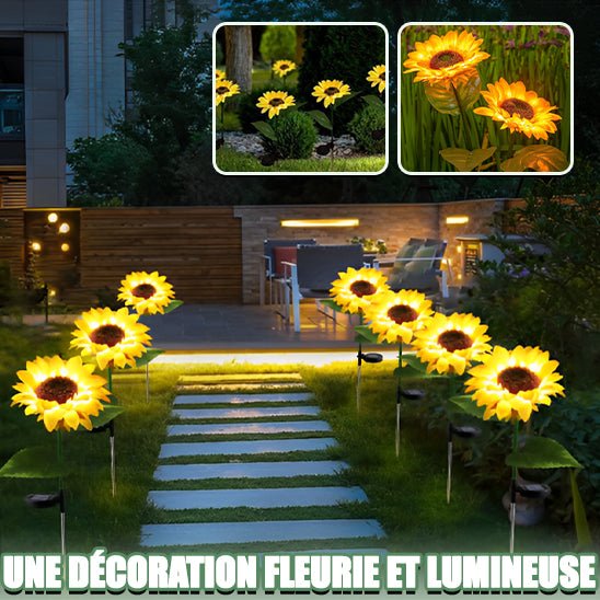 Lampe Solaire de Jardin - Tournesol - Jardin Frais