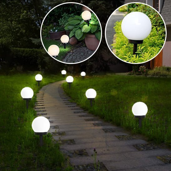 Lampes de Jardin Solaire - Lampe en Boule - Jardin Frais