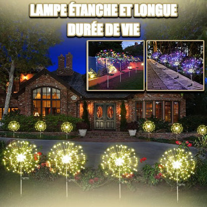 Lampes Solaires pour le Jardin - Feu d'artifice - Jardin Frais
