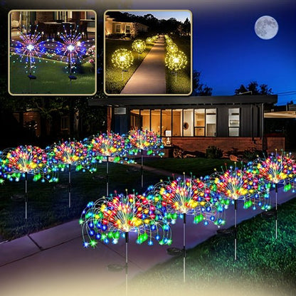Lampes Solaires pour le Jardin - Feu d'artifice - Jardin Frais