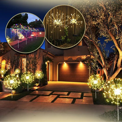 Lampes Solaires pour le Jardin - Feu d'artifice - Jardin Frais