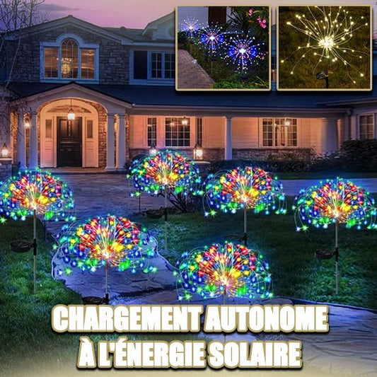 Lampes Solaires pour le Jardin - Feu d'artifice - Jardin Frais