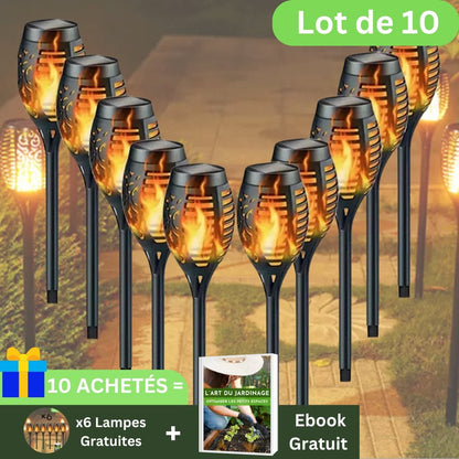 Lampes Solaires pour le Jardin | Torche Écologique - Jardin Frais