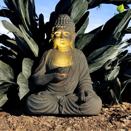 sculpture jardin buddah paix