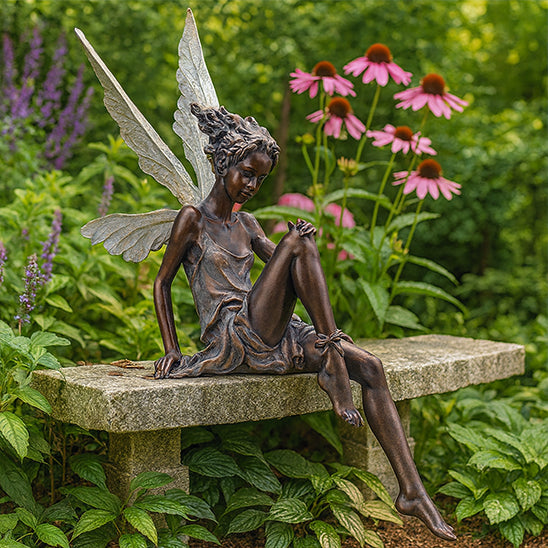 sculpture jardin fee nature