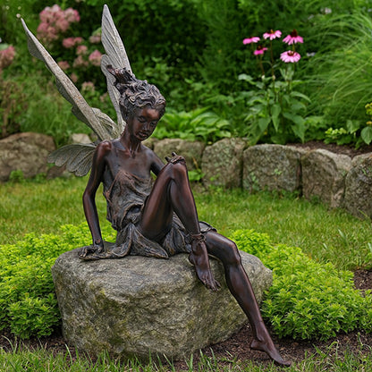 sculpture jardin fee noir