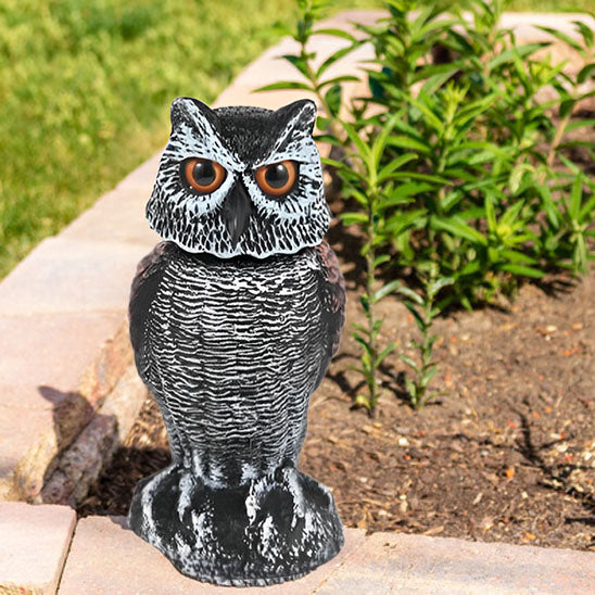 sculpture jardin hibou decoration